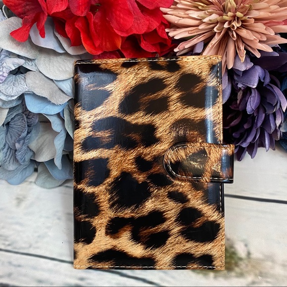 Vegan Leather Leopard Passport Cover Holder Case - Picture 3 of 7